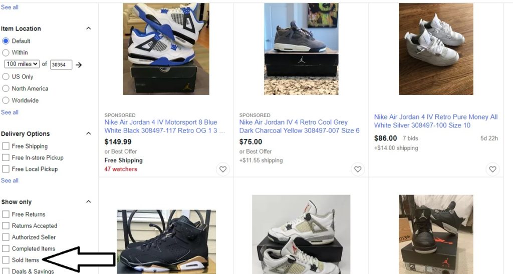 sell jordans on ebay