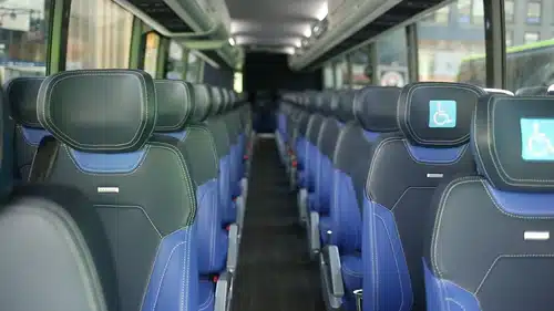 Greyhound bus seats