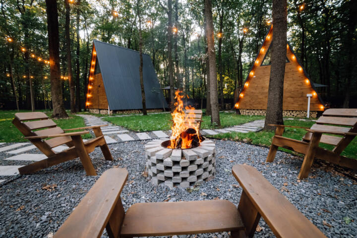Having a backyard bonfire is a great thing to do in the fall.