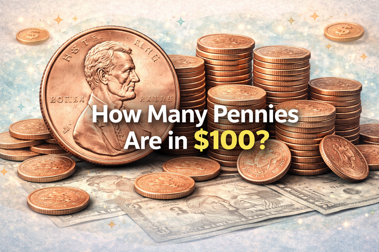 How many pennies are in $100?
