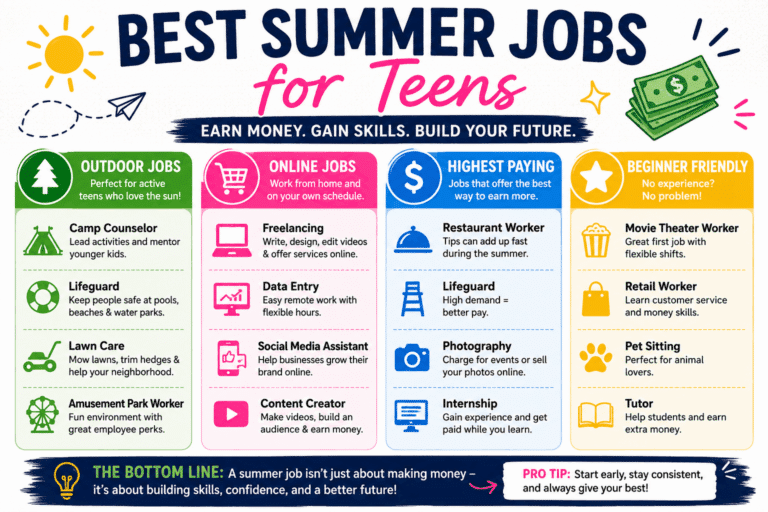 There are several jobs for teens available.