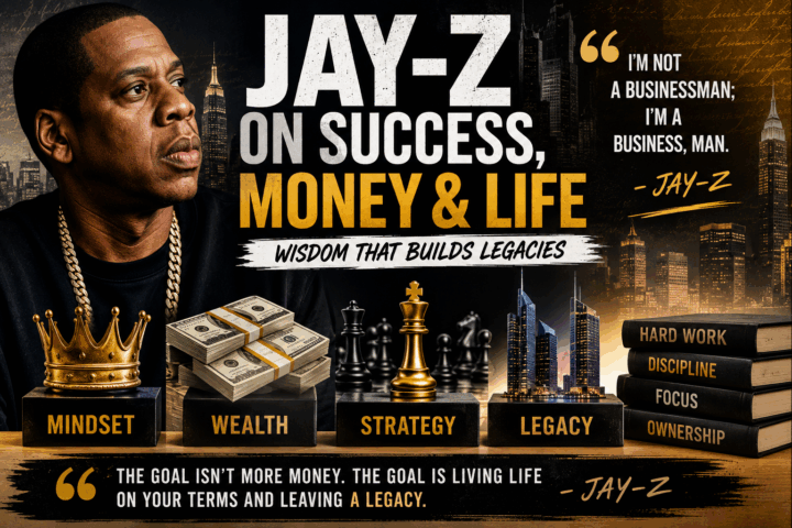 This articles features Jay-Z Quotes on success, money and life.